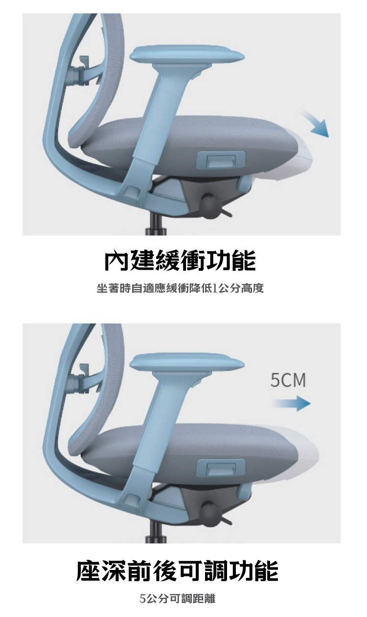 YA-1182G Antler高背工學椅:圖片 4