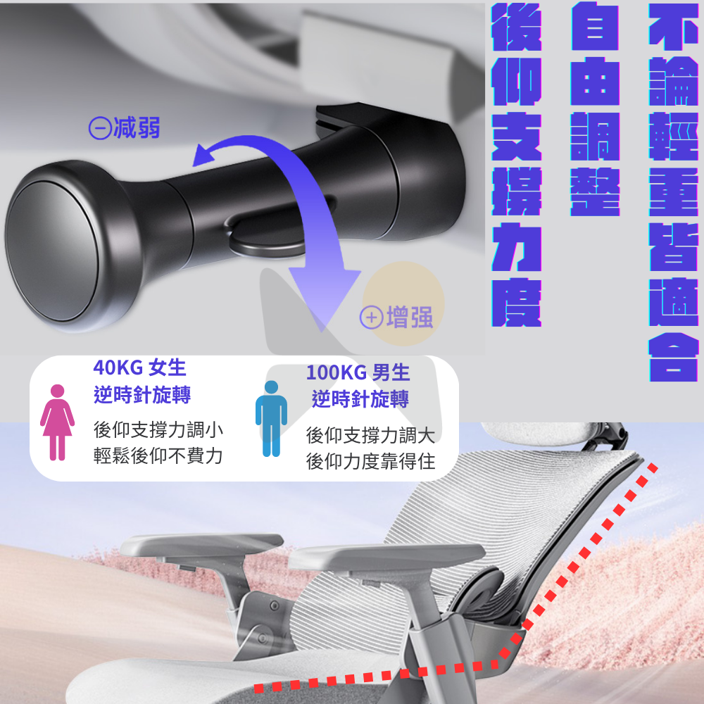 YA-1137-B 乳膠滑翔椅(黑):圖片 6